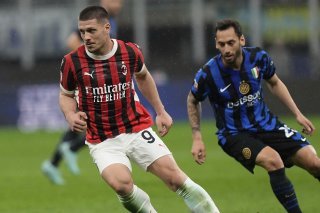 Le doublé pour Luka Jovic pour envoyer le Milan en finale de la Coupe d'Italie. KEYSTONE/AP/Luca Bruno